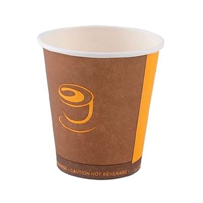 1000-Piece Disposable Paper Cup Without Handle 207ml Brown