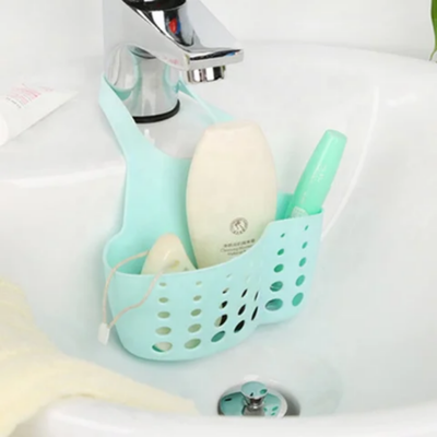 Hanging Storage And Drain Basket Blue