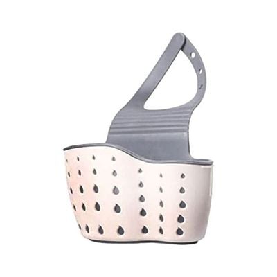 Sponge Holder Basket Beige 25.9x22.4x5.8cm