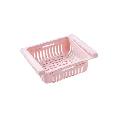 Retractable Fridge Organizer Basket Pink Retractable Fridge Organizer Basket Pink