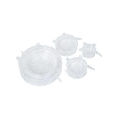 Set Of 6 Kitchen Pan Lid Cover White 8centimeter