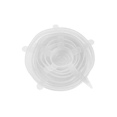 Set Of 6 Kitchen Pan Lid Cover White 8centimeter