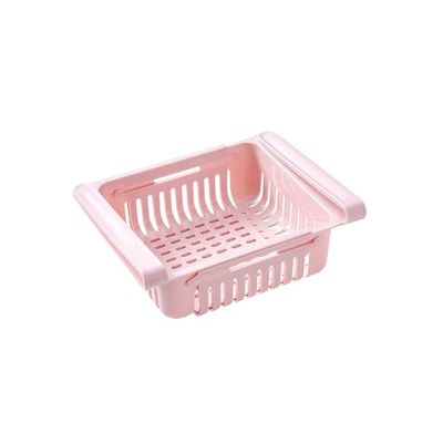 Drawer Type Refrigerator Storage Box Pink 8.1 x 6.3inch Drawer Type Refrigerator Storage Box Pink 8.1 x 6.3inch