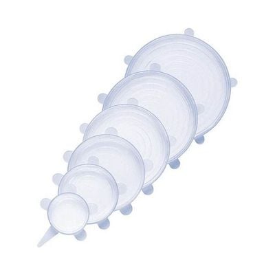 Silicone Stretch Lids (6 Pack) Clear 118g