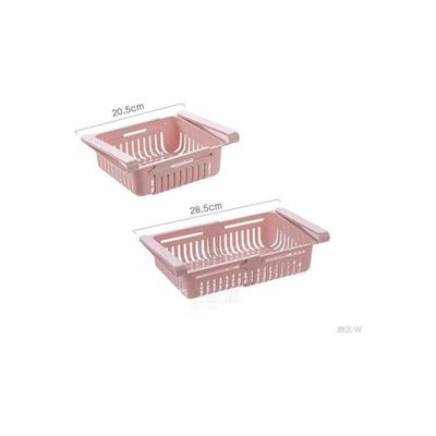 1 Pc Refrigerator Shelf Partition Drawer Kitchenware Refrigerator Storage Box Multicolour 20.5x7.5cm