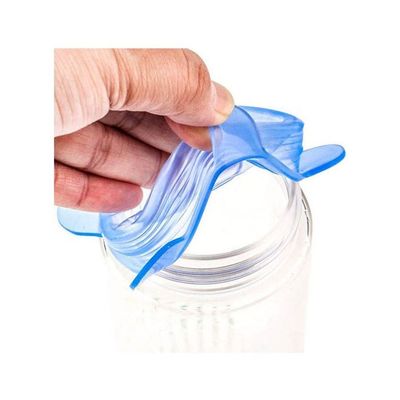 Silicone Stretch Lids 6 Pack Suction Lid Blue 6ounce