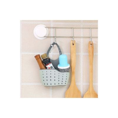 Adjustable Kitchen Hanging Drain Basket Grey