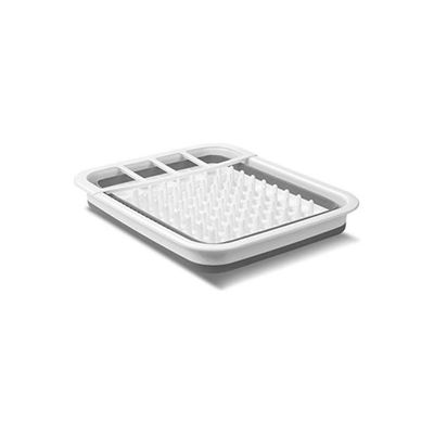 Multi function Drying Dish Rack White/Grey 14.63x12.63x2.75cm