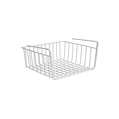 Under Shelf Storage Rack White 14.4x5.3x9.3inch