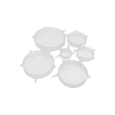 Stretch Silicone Lids Airtight Food Storage Covers Clear