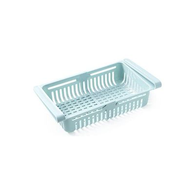 Retractable Fridge Organizer Blue 20x8x16cm