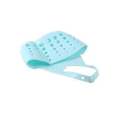 Sponge Drain Hanging Tap Basket Rack Blue 11 x 1.5 x 1.3centimeter