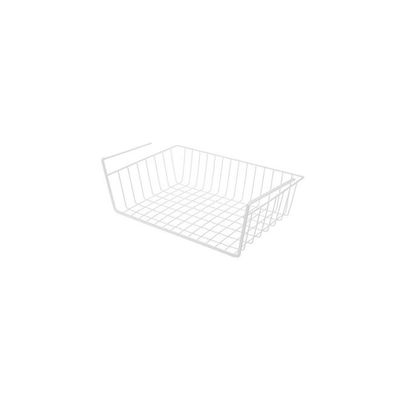 Under Shelf Storage Organization Basket White 32.5x12.5x12.5cm
