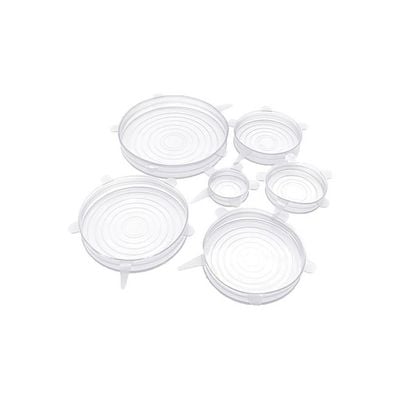 6-Different Sizes Food Fresh Lids Transparent 20x15x3cm