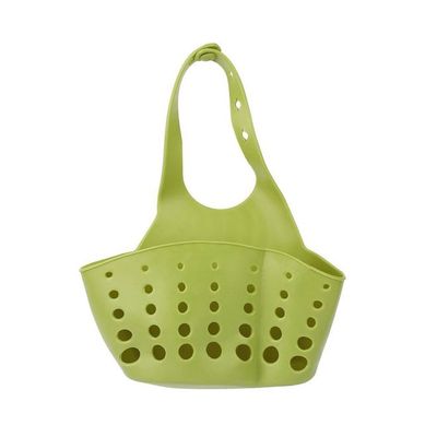 Adjustable Kitchen Hanging Storage Basket Green