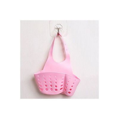Portable Hanging Storage Basket Pink 16.5 x 21.5cm