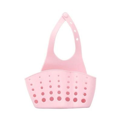 Portable Hanging Storage Basket Pink 16.5 x 21.5cm