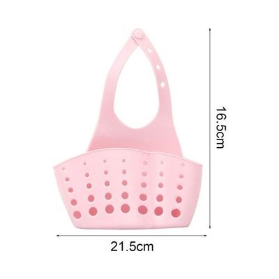 Portable Hanging Storage Basket Pink 16.5 x 21.5cm