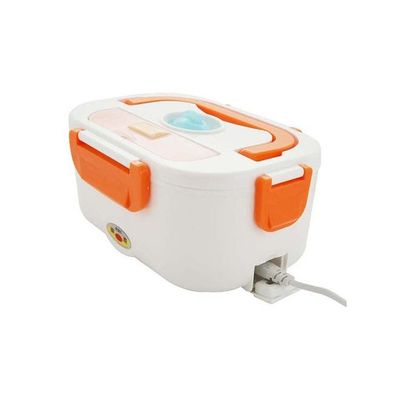 Electric Lunch Box White/Orange 17x10.8x23.5centimeter