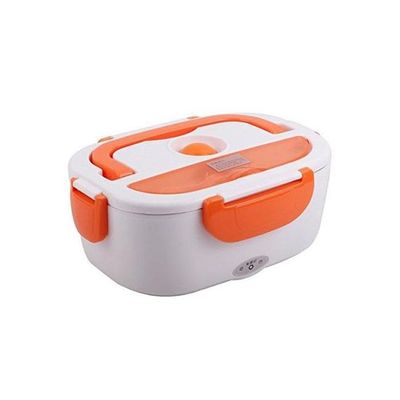 Electric Lunch Box White/Orange 17x10.8x23.5centimeter