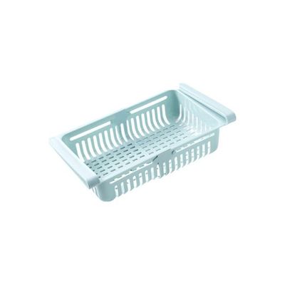 Pull-Out Refrigerator Storage Basket Blue 20.5 x 16.4 x 7.6cm