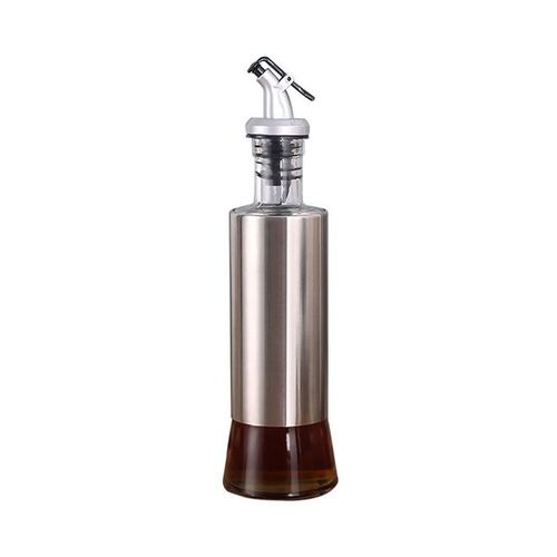 Kitchen Oil Dispenser Container Silver 18 x 6.5centimeter