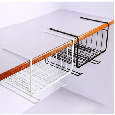 Under Shelf Hanging Storage Basket Black 28.5 x 19.5 x 26centimeter