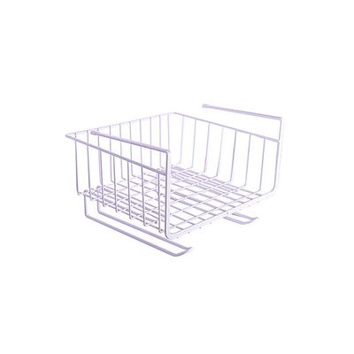 Under Shelf Hanging Storage Basket White 28.5 x 19.5 x 26centimeter