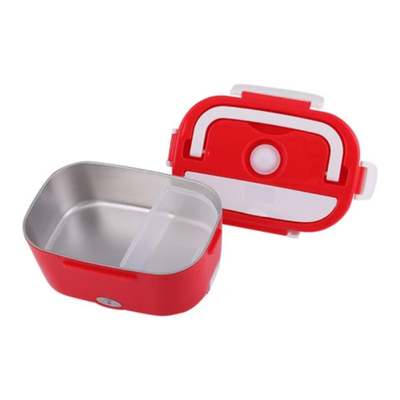 Portable Electric Lunch Box Red/White