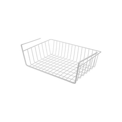 Under Shelf Storage Organizer Basket White 450g