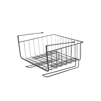 Hanging Basket Storage Rack Black 25x28centimeter