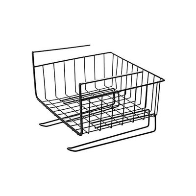 Under Shelf Basket-Multifunctional Stroge Dish Rack Black 28 x 26centimeter