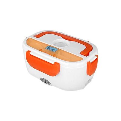 Electric Lunch Box White/Orange 180x115x247millimeter