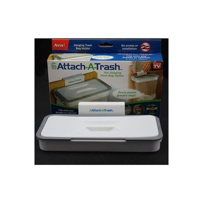 Trash Bag Holder White/Grey 24.3x10.2x3centimeter