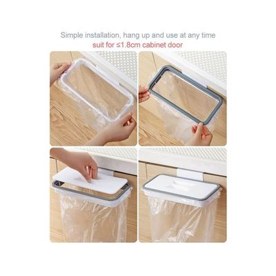 Trash Bag Holder White/Grey 24.3x10.2x3centimeter