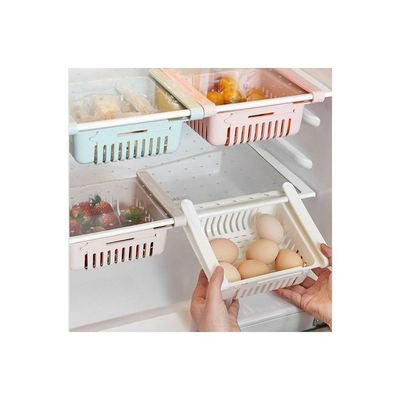 Pack Of 4 Refrigerator Storage Box Multicolour 25x20x10cm