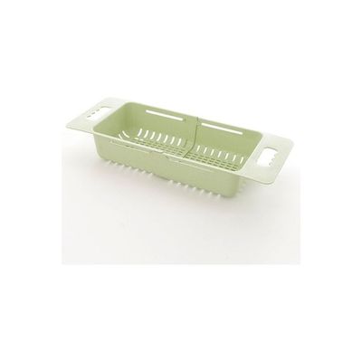 Kitchen Plastic Storage Drain Rack Green 38 x 18.5 8cm