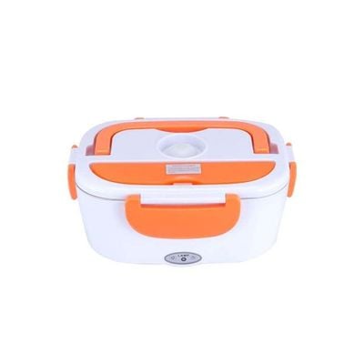 Portable Electric Lunch Box Orange/White