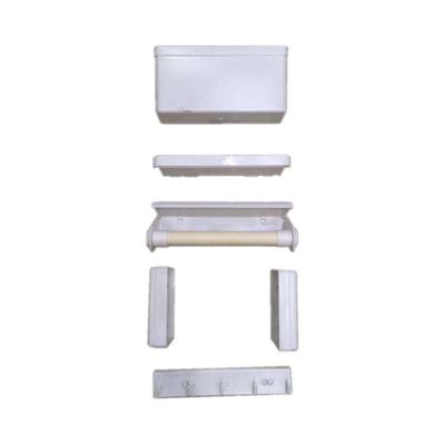 5-In-1 Magnetic Combination Storage Rack Set White 26x103x93centimeter