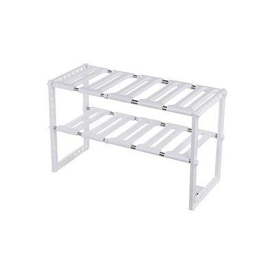 Kitchen Telescopic Storage Rack White 50-70cm