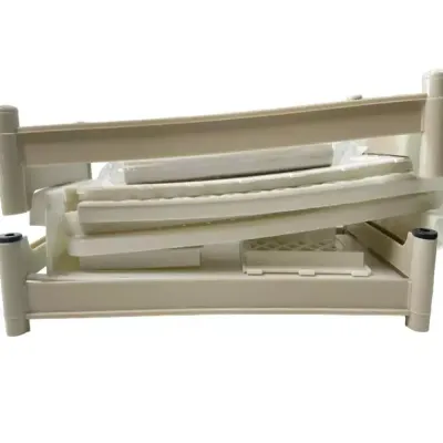 Portable 2 Tier Basket Drawer Kitchen And Bathroom Cabinets White