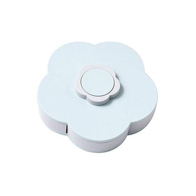 Flower Petal Candy Storage Box Blue/White