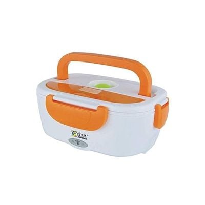 Electric Lunch Box Orange/White 11.4x24x18.4centimeter