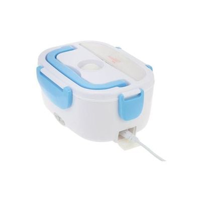 Electric Heated Lunch Box White/Blue