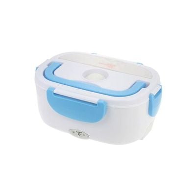 Electric Heated Lunch Box White/Blue