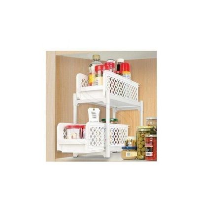 2-Tier Basket Drawer White