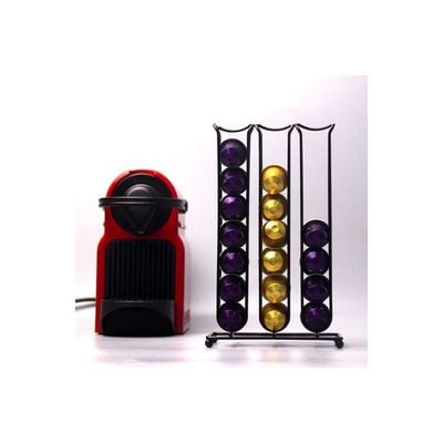 Metal Capsule Holder Black 27x16x9.3cm