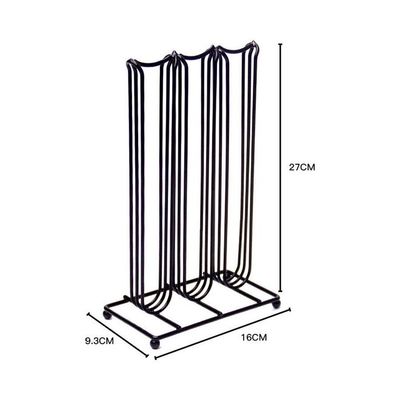 Metal Capsule Holder Black 27x16x9.3cm