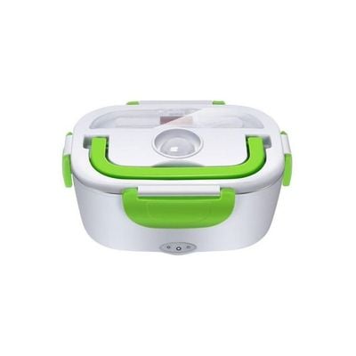 Electrical Lunch Box White/Green 22x15x10centimeter