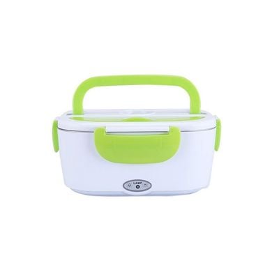 Multifunctional Portable Electric Heating Lunch Box Green/White 9.37 x 6.69 x 4.25inch